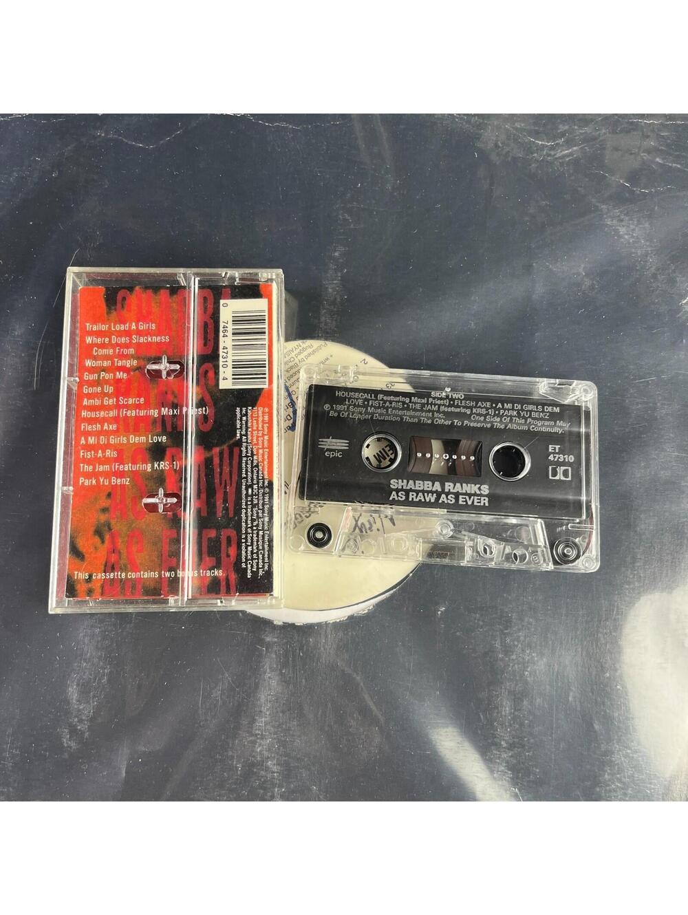 Shabba Ranks As Raw As Ever Cassette Tape Reggae Dancehall - Picture 2 of 3